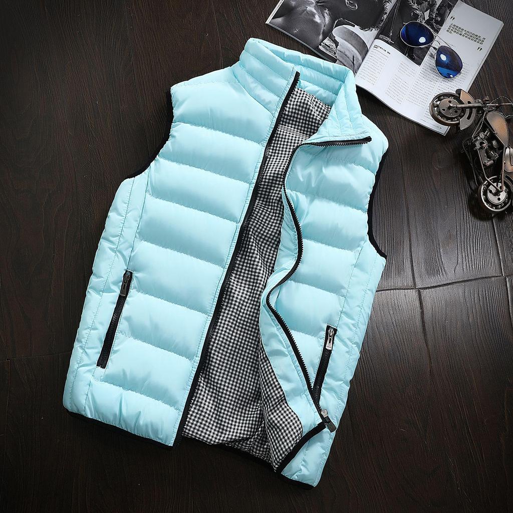 Men's Korean Style Autumn/Winter Warm Down Cotton Sleeveless Jacket