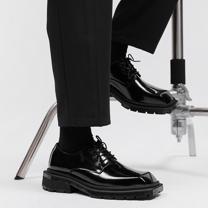 Fashion Luxury Business Oxford Leather Shoes Men Breathable Rubber Formal Dress Shoes Male Office Wedding Flats Footwear Mocassin Homme