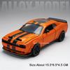 1:32 Challenger SRT Hellcat Игрушечные Машинки Модели Сплав Литье под Давлением со Светом Музыкой Миниатюрный Транспорт Машинка с Оттягиванием Колеса Подарки на День Рождения