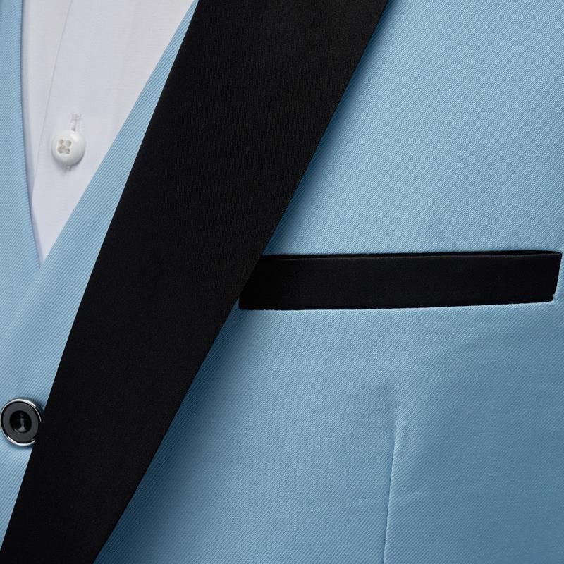 Мужской смокинг-тройка с шалевым воротником 2023: Идеально для женихов, шаферов или для приема гостей