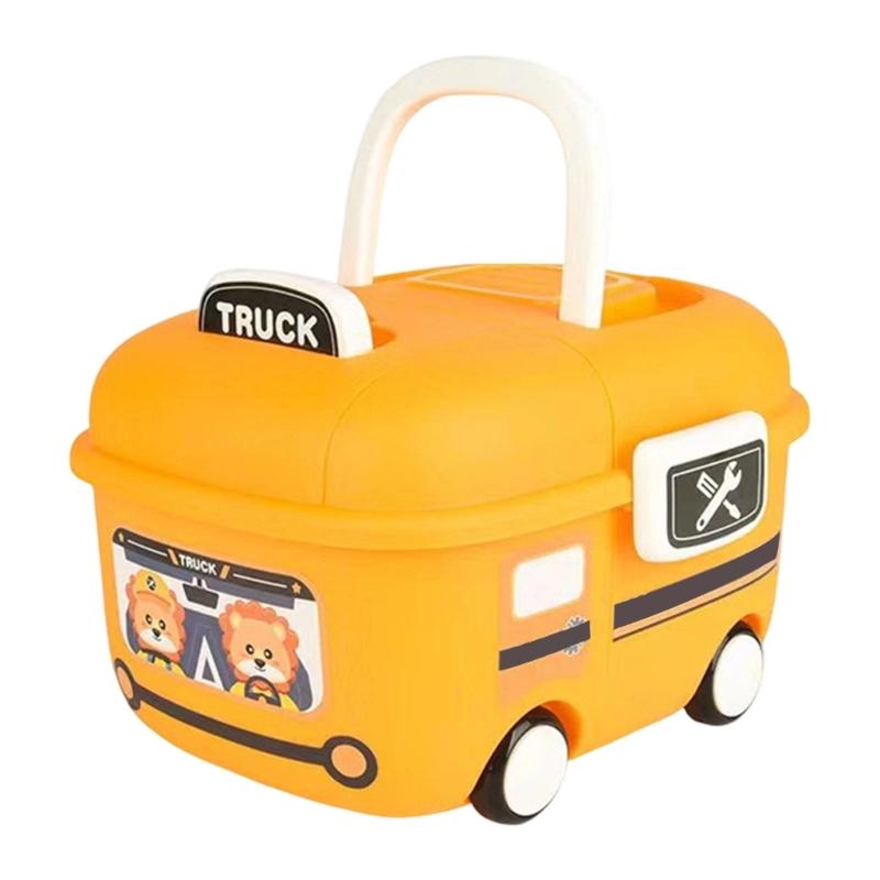 Cartoon Car Toy Storage Organizers With Sturdy Base For Kids Bedroom Playrooms Home Organization