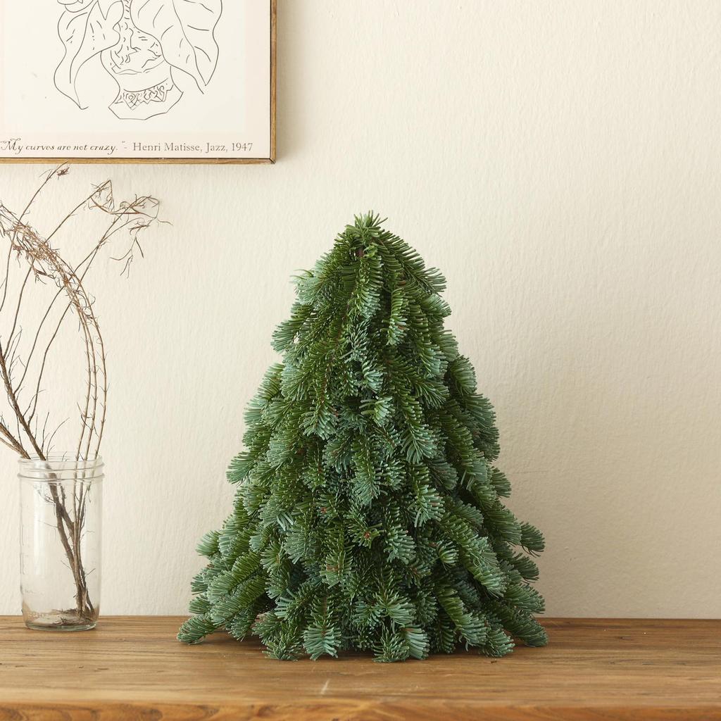 Новая рождественская елка Pure PE Simulation Nobel Pine Tree High-end Restaurant Hotel Desktop Decoration Christmas Decorations