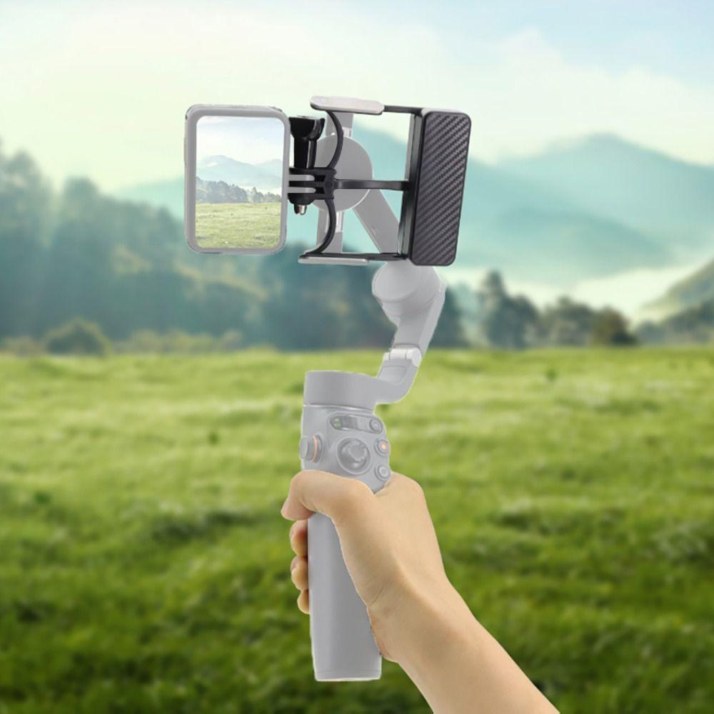 Пластина крепления переключателя ручного стабилизатора из углеродного волокна для DJI Osmo Mobile 7P/7 Travel