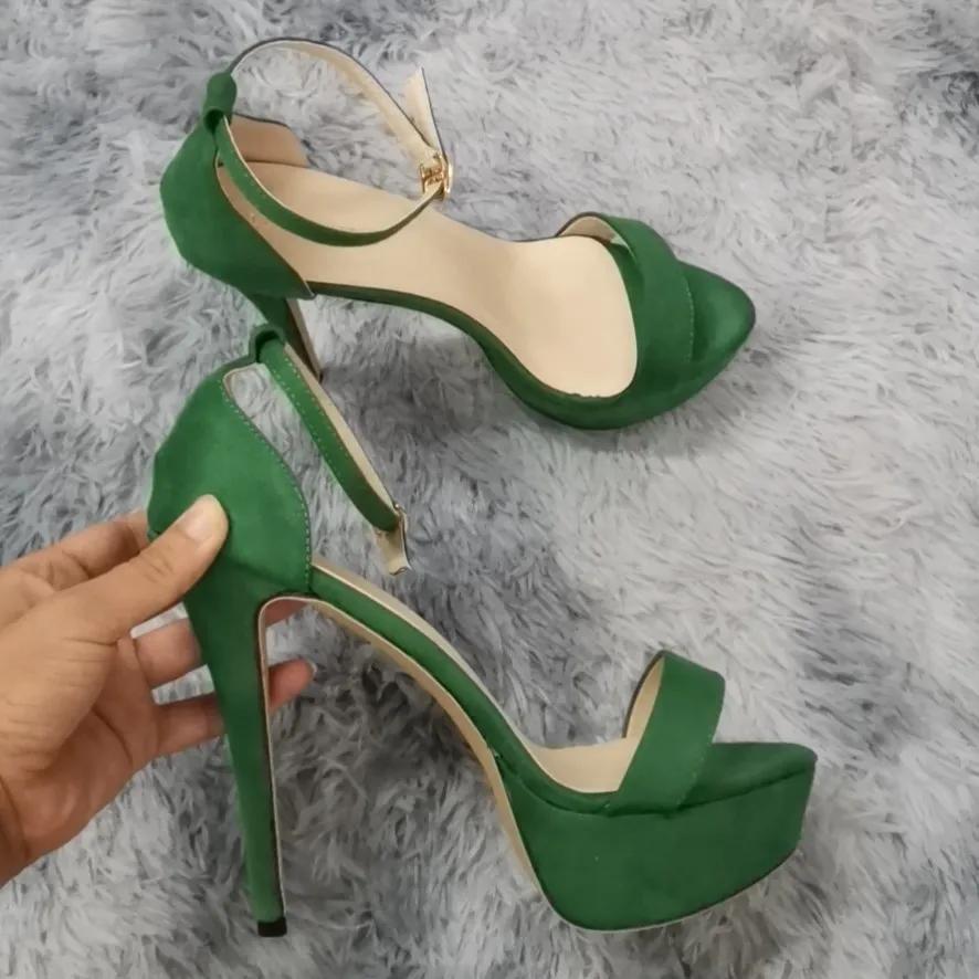 Женские босоножки, новые 14 см, сексуальные, очень высокие каблуки, лакированная кожа, открытые носки, босоножки на платформе для ночного клуба, черные, красные, свадебные туфли