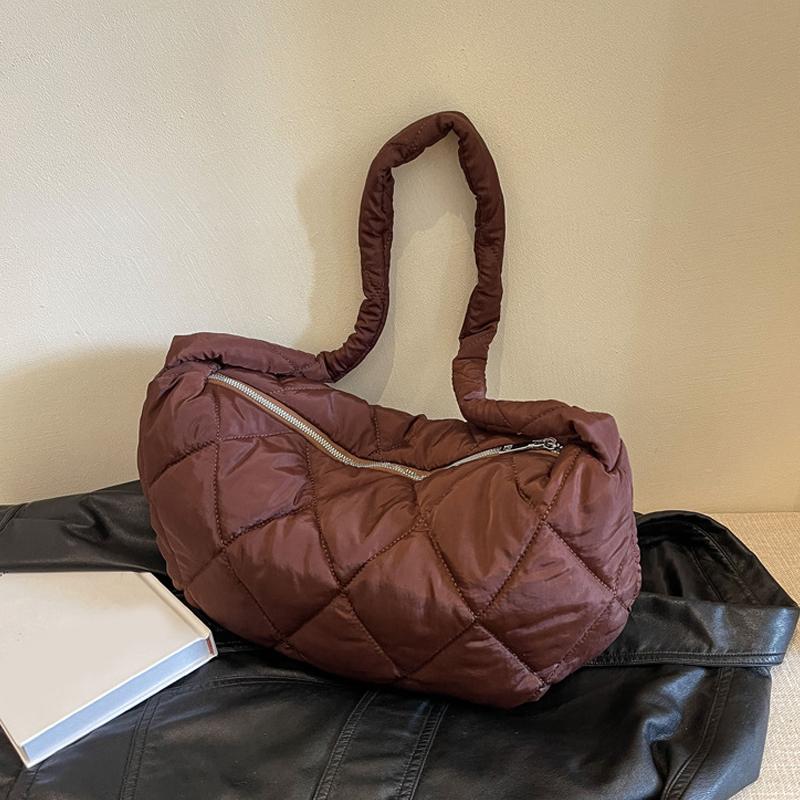 Женская модная нейлоновая сумка-ниша, повседневная сумка-пуховка через подмышку, большая вместимость, сумка через плечо на одно плечо для женщин