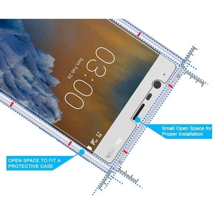 Verre Trempe NOKIA 3 - Film Vitre Protection Ecran Ultra Resistant Protecteur Anti Rayure Transparent Phonillico®