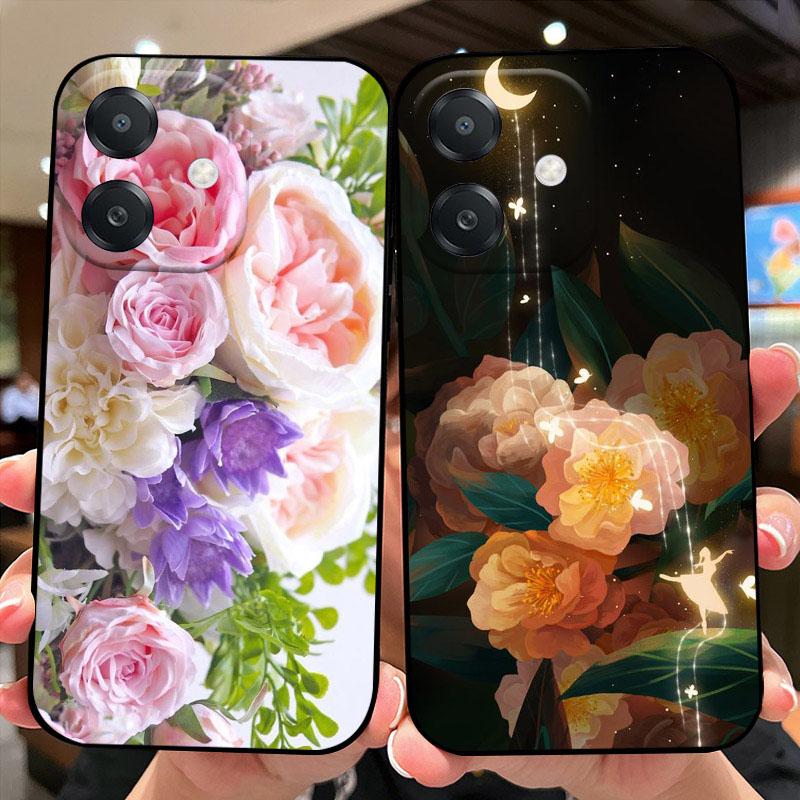 Чехлы Для Oppo A3 4G 5G Милый Мультяшный Чехол Для Телефона Для OPPO A60 Мягкий ТПУ Силиконовый Матовый Ударопрочный Бампер Чехол Сумки Для Телефона