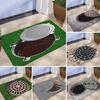 3D Bottomless Manhole Rug Optical Illusion Floor Mat Non-Slip Visual Trap Door Mat for Entrance Playroom Living Room Decoration