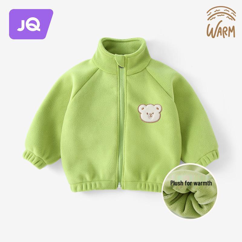 Детская флисовая куртка Jingqi – Уютная весенне-осенняя одежда для мальчиков и девочек