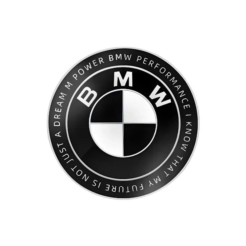 2025 Hot 1pcs 45mm 82mm 74mm black white front rear boot badges hood trunk Emblem All black for BMW E43 E52 E53 E63 E64 E93 E94