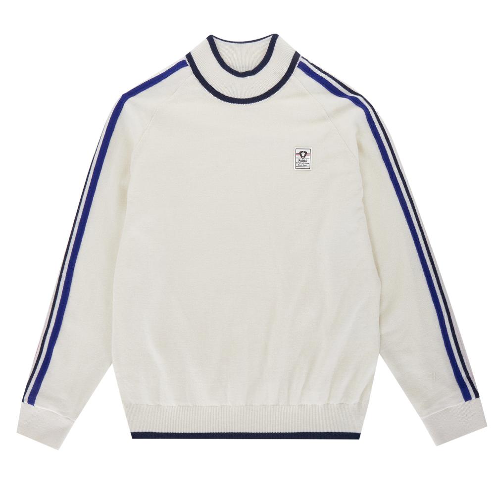 PIGC Women'S 3-Color Point High-Neck Knit White (Lfc240131)