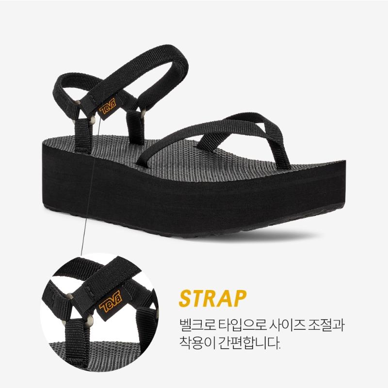 Teva Women S Flatform Sandal Slim Black Stvf2614630 Blk