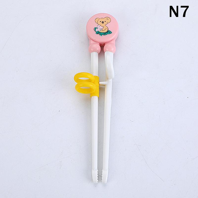 Домашняя вечеринка Милые мультяшные палочки для еды с головами животных Пластиковые Экологически чистые Детские Тренировочные для еды Малыш Учится Пользоваться Палочками