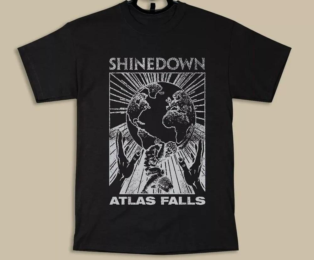 Винтажный стиль Shinedown Американская рок-группа Atlas Falls Унисекс Футболка Унисекс Футболка