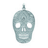 [J9598] - Silver 'Skull' Silver Pendant (rhodium-plated) - 20x30 Mm