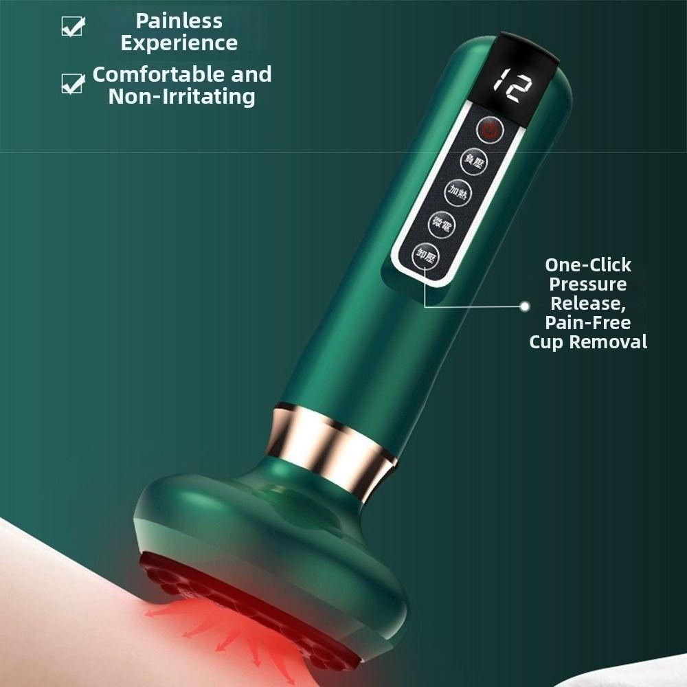 Infrared Heat Vacuum Suction Cup Device 12 Gear Body GuaSha Machine Relaxing