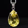 Желтый Топаз 73,2 Карата СЕРТИФИЦИРОВАН Подвеска Груша 925 Стерлинговое Серебро Лучшее для Подарка MY-PD-111-NS