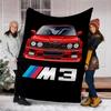 1 шт. Фланелевое одеяло BMW M3 для улицы, Уютное и теплое, Мягкое, Игривый дизайн, Для сна, Кемпинга,
