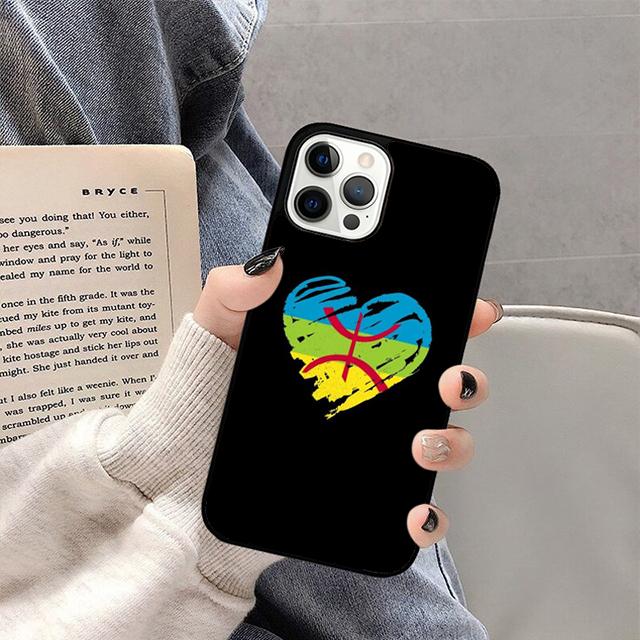 Amazigh Berber Flag Phone Case For iPhone 17 Air 16 15 14 13 12 11 Pro Max Plus Max Cover Shell coque