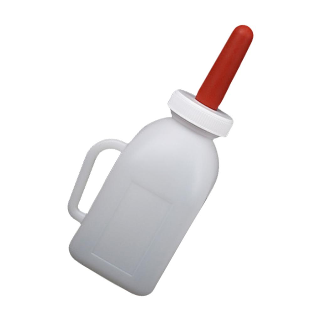 Бутылочка для кормления телят емкостью 1-5 л с ручкой и силиконовой соской для удобства кормления