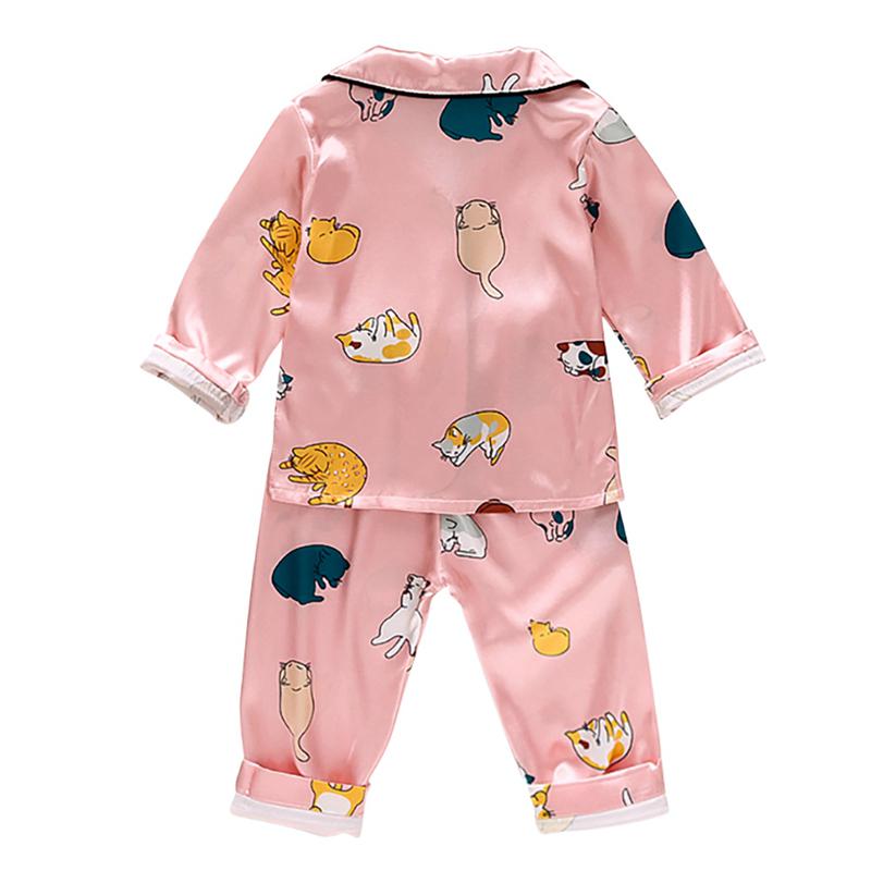 Пижамы с длинными рукавами и длинными рукавами для маленьких мальчиков и девочек + длинная пижама для сна