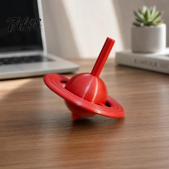 Gyro Toy Ornament 3D Printed Toy, with Integrated Counterweight Base, Stable Desktop Decoration Artistic Home Ornament, Matte Surface Durable