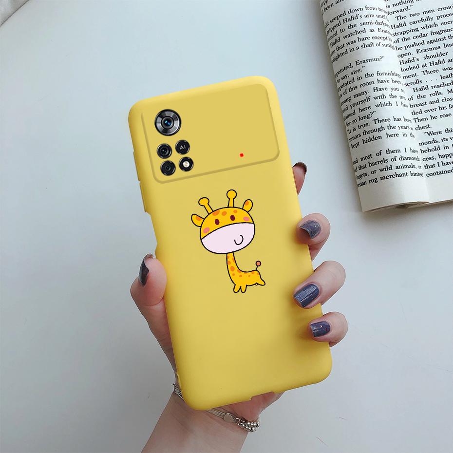 Чехол для Xiaomi Poco X4 Pro 5G Милый Мультяшный Задний Чехол Мягкий Силиконовый Чехол для Телефона Для Xiaomi Poco X4 X 4 PocoX4 Pro X4Pro 5G Funda