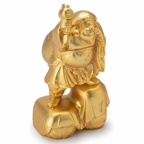 Buddhist Altar Shop Takita Shoten Buddhist Statue: Daikokuten, one of the Seven Lucky Gods, Brings Good Fortune (8.8cm high x 5cm wide) [By Makita Shu