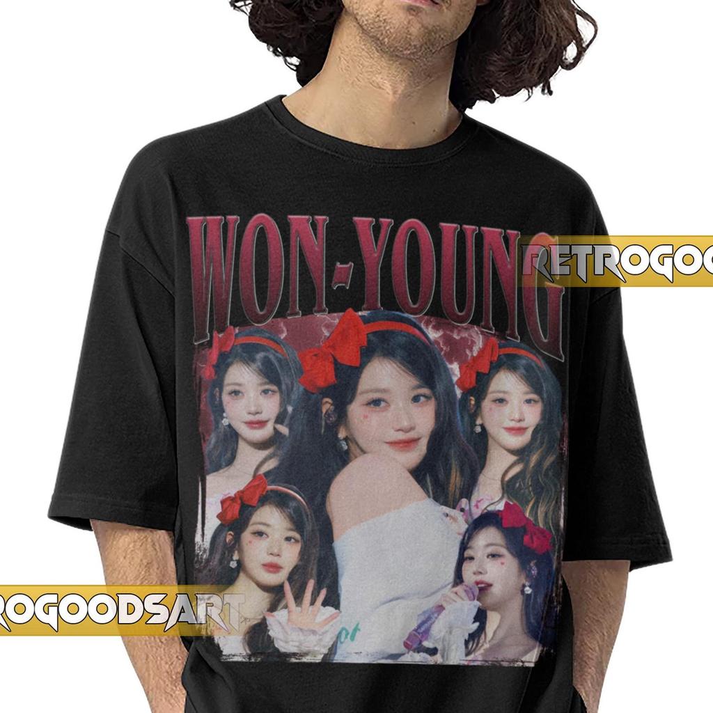 WON-YOUNG IVE K-Pop Retro Shirt / Wonyoung Vintage Band Tee / Jang Won-young Ive Tour / Dive Kpop GirlbandConcertMerch