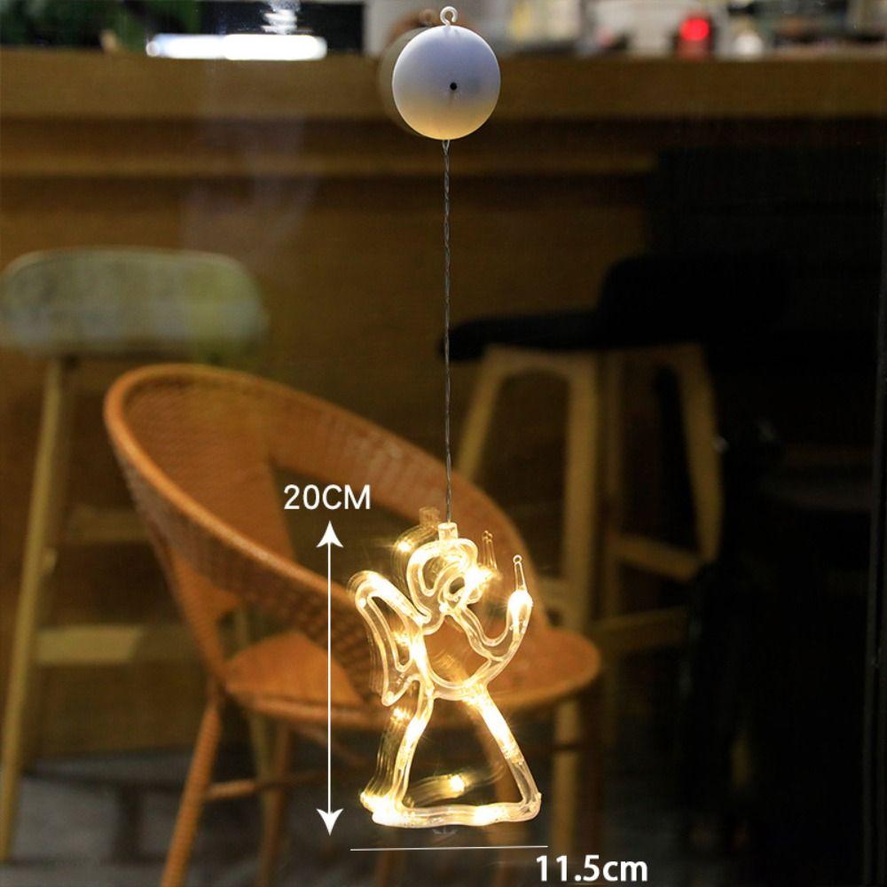 LED Window Lamp Creative Garland Fairy String Lights Christmas Decoration Suction Cup Light