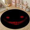 Nordic Round Halloween Multicolor Floor Rug, Non-Slip Floor Mat for Family Room