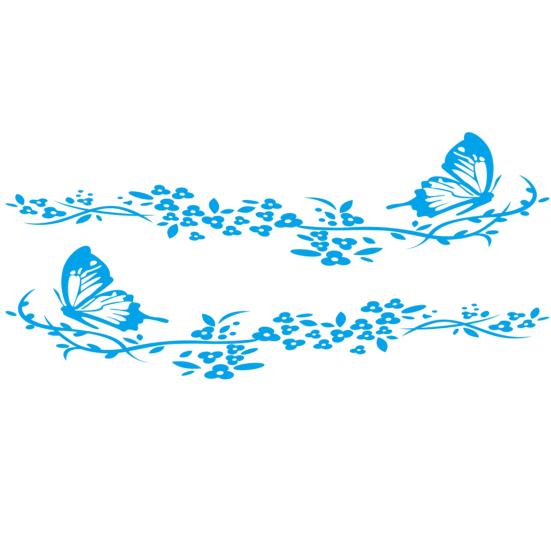 2 шт. изысканный узор автомобиля забавная наклейка внешний стиль декоративный без остатка деликатное качество изготовления