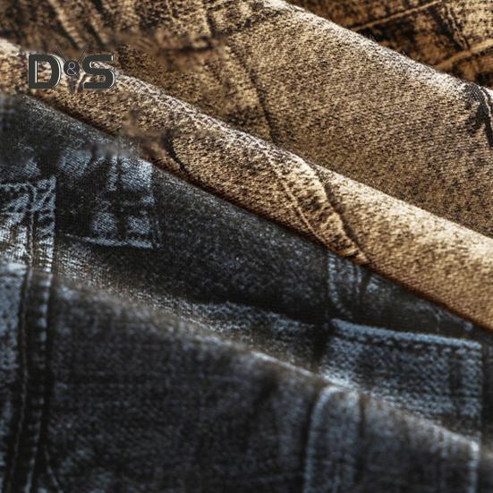 Мужские трусы с отдельными карманами, имитация джинсов, принт, удобная посадка, высокая эластичность, повседневная одежда