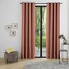 Set of 2 Soundproof and Thermal Blackout Curtains with Fleece Lining "Arctic" Woody Pink