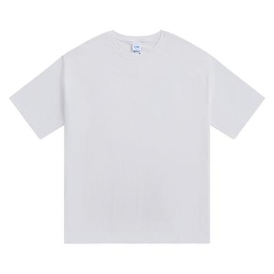 Футболка с короткими рукавами мужская, плотная, 270 г, простой, повседневный топ из чистого хлопка на лето