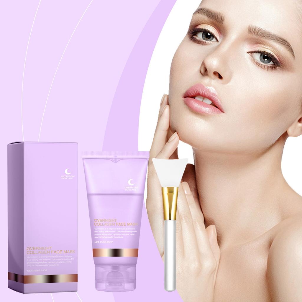 Коллагеновая маска Детская коллагеновая светящаяся маска Коллагеновая отшелушивающая маска Корейская маска для лица Сделайте сияющую кожу Эластичность кожи Укрепляющая маска для лица от морщин