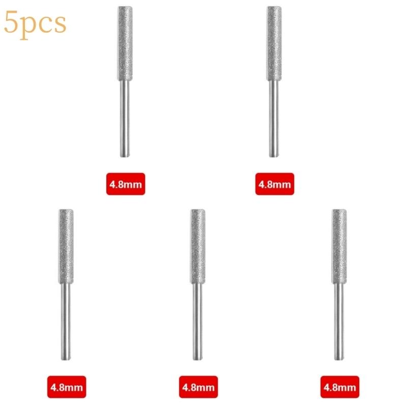 Цилиндрический бор с золотым алмазным покрытием 4-5,5 мм, точилка для цепной пилы, напильник, заточка цепной пилы, резьба, шлифовка, набор электроинструментов