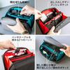 Sanwa Direct Gadget Pouch Large Capacity Double Room Bellows Type Travel Pouch Travel Free Standing Black 200-BAGIN034BK