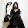 Gothic Style Cosplay Props Black Tulle Halloween Costume Harajuku Witch Broom  Cosplay Events