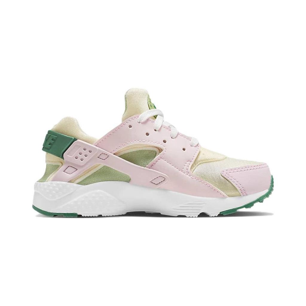 Nike Huarache Run SE Ретро Низкие Детские Кроссовки для Бега Детские кроссовки Розовый Зеленый DQ0518-600