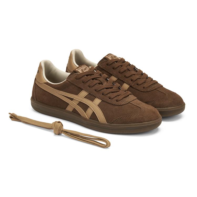 ONITSUKA TIGER Tokuten Ретро Универсальные Прочные Низкие Повседневные Кроссовки Унисекс Темно-коричневые 1183C562-200