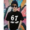 Kids 67 Themed Colorful Print TShirt Soft Cotton Fabric Breathable and Comfortable Ideal for Toddlers and Childrendf0366