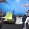 Luminous Rabbit Dragon Ornament Cartoon Frog Pig Figurine Ghost Doll Micro Landscape Christmas Decor Dollhouse Miniature Toy