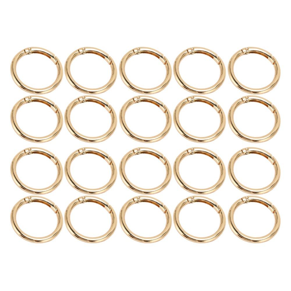 20pcs Gold Spring Buckles Silver Spring Clasps Jewelry Tools Snap Hooks Shoulder Bag