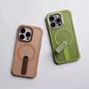 Чехол-подставка с магнитным креплением, текстура O3 Skin Feel, для iPhone 17 Pro Max, Apple 16, матовый, мягкий край, противоударный