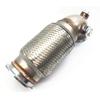 2.5" V-Band Downpipe Low Profile 90 Degree w/Flex Bellow Pipe Stainless