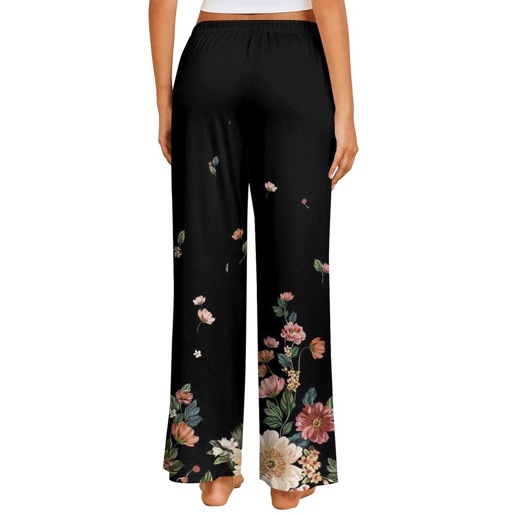 Women's Printed Casual Elastic Waist Comfortable Straight Tube Loose Pants