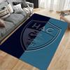 HAC Shield Logo Blue Carpet suitable as a non-slip mat for the living room or bedroom sofa