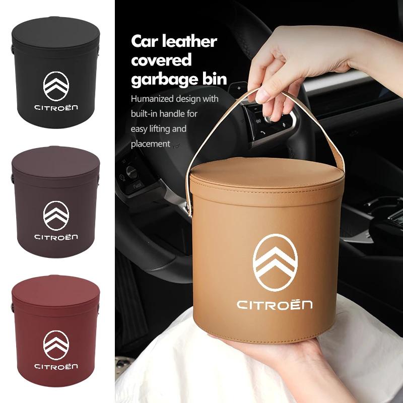 Car Trash Bin Garbage Holder Drink Snack Umbrella Storage Bucket For Citroen C4 C3 C5 C1 C2 C6 C4L DS3 DS4 Berlingo Picasso