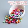 10g Pack of Flat Acrylic Alphabet Beads for DIY Children's Beading and Jewelry Keychain Accessories